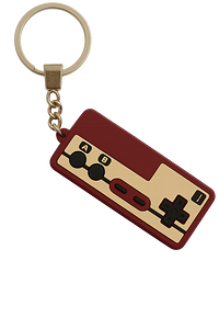 ميدالية مفاتيح ريترو 8 بيت 3D - أحمر