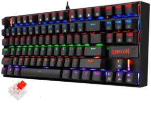Redragon K552E Elite Rainbow Mechanical Wired Gaming Keyboard - Red Switch