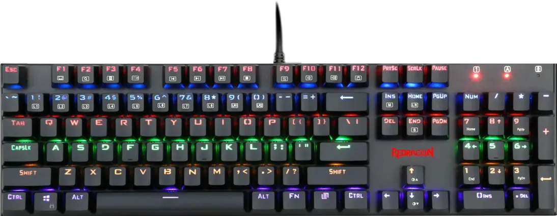 REDRAGON K565R RUDRA Elite Rainbow Mechanical Wired Gaming Keyboard - Red Switch