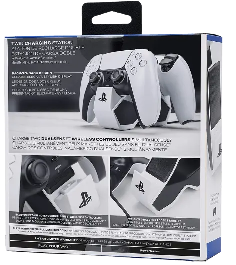 PowerA PS5 Controller Twin Charging Station - White - Open Sealed  for sale in Emirates from Games2all