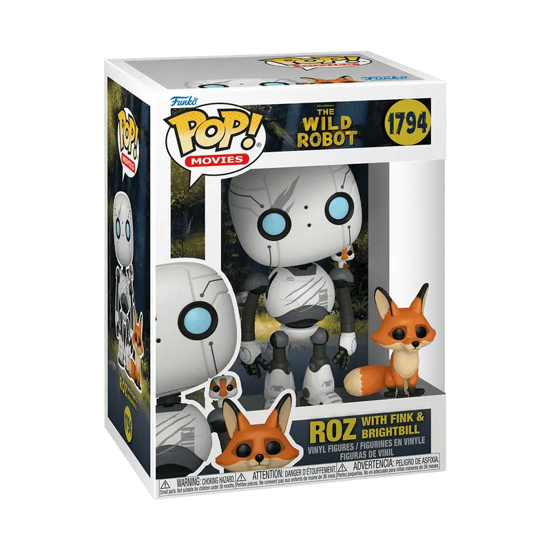 Funko Pop! & Buddy Cartoon Animation: The Wild Robot - Roz with Fink & Brightbill #1794  for sale in Emirates from Games2all