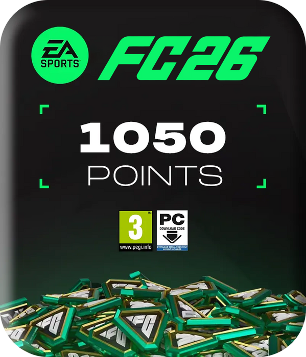بطاقة هدايا اي ايه سبورتس اف سي 26 للكمبيوتر - 1050 نقطة - عالمي (جلوبال)  للبيع في ألإمارات من خلال Games2all