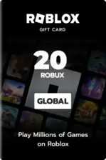 Roblox Card 20 Robux Key Global