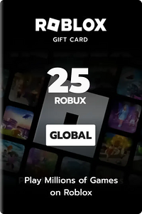Roblox Card 25 Robux Key Global