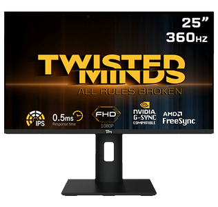 Twisted Minds 25 Inch FHD 360HZ IPS – Gaming Monitor	