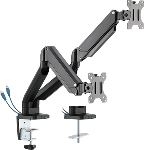 Twisted Minds Dual Mechanical Spring Monitor Stand Mount Arm USB