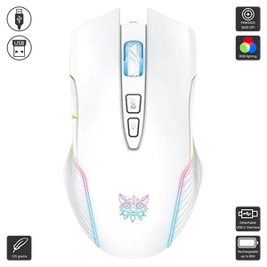 Onikuma CW905 Dual-Mode RGB Gaming Mouse - White  for sale in Emirates from Games2all