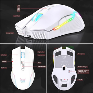 Onikuma CW905 Dual-Mode RGB Gaming Mouse - White  for sale in Emirates from Games2all