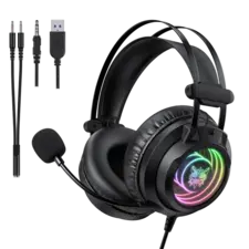 ONIKUMA X80 RGB Wired Gaming Headset - Black