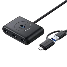 UGREEN CR113 4-Port USB 3.0 Hub (USB-C/USB-A, 5Gbps)
