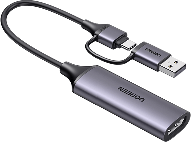 UGREEN CM716 HD USB Video Capture Card HDMI to USB A and Type C