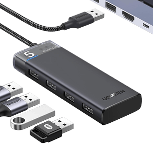يوجرين CM653 موزّع USB 3.0 بأربع منافذ 5Gbps جيل 1