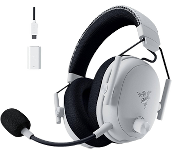 ريزر بلاكشارك V3 برو سماعة ألعاب لاسلكية – أبيض