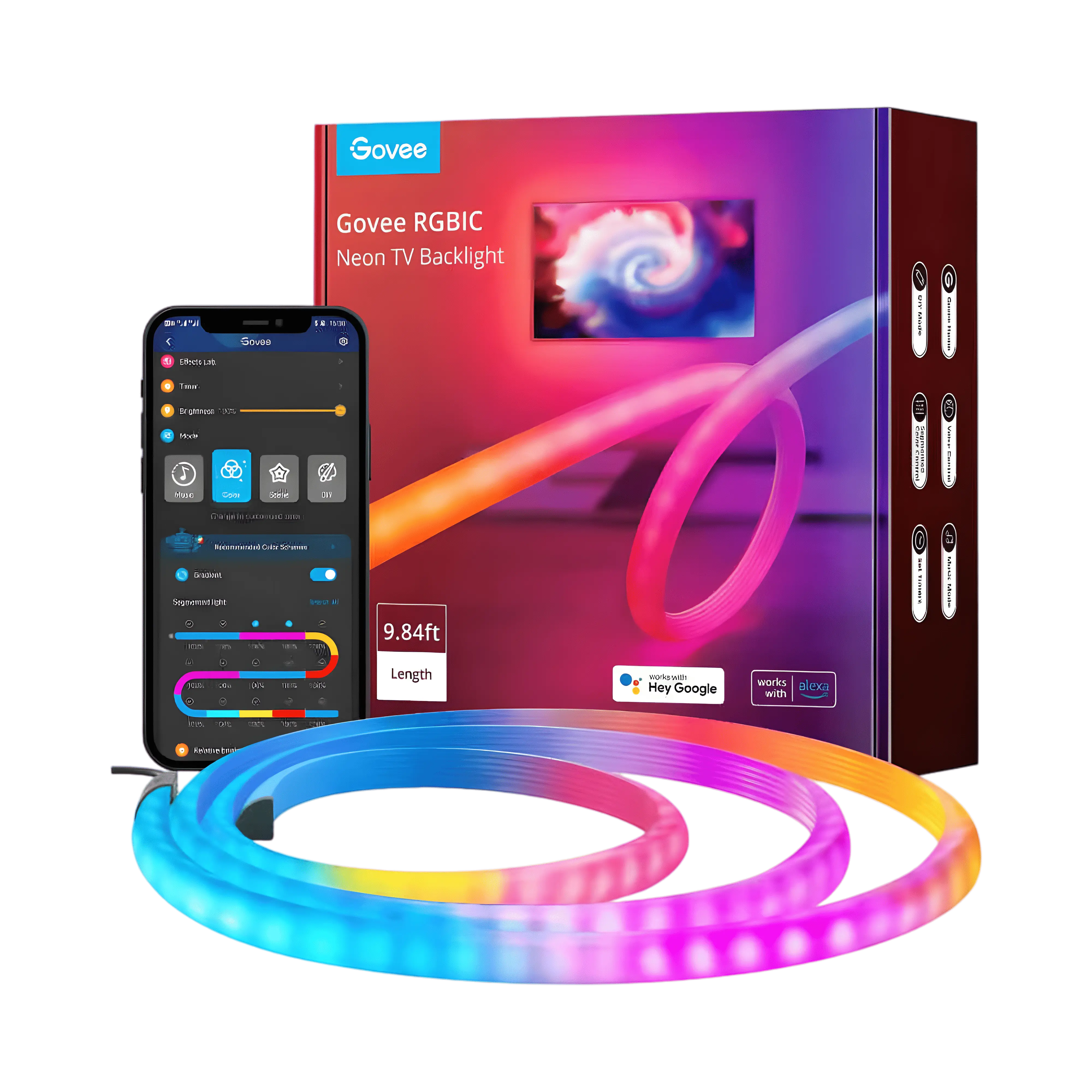 Govee H61B2 RGBIC Neon TV Backlight - 45:55 Inch  for sale in Emirates from Games2all