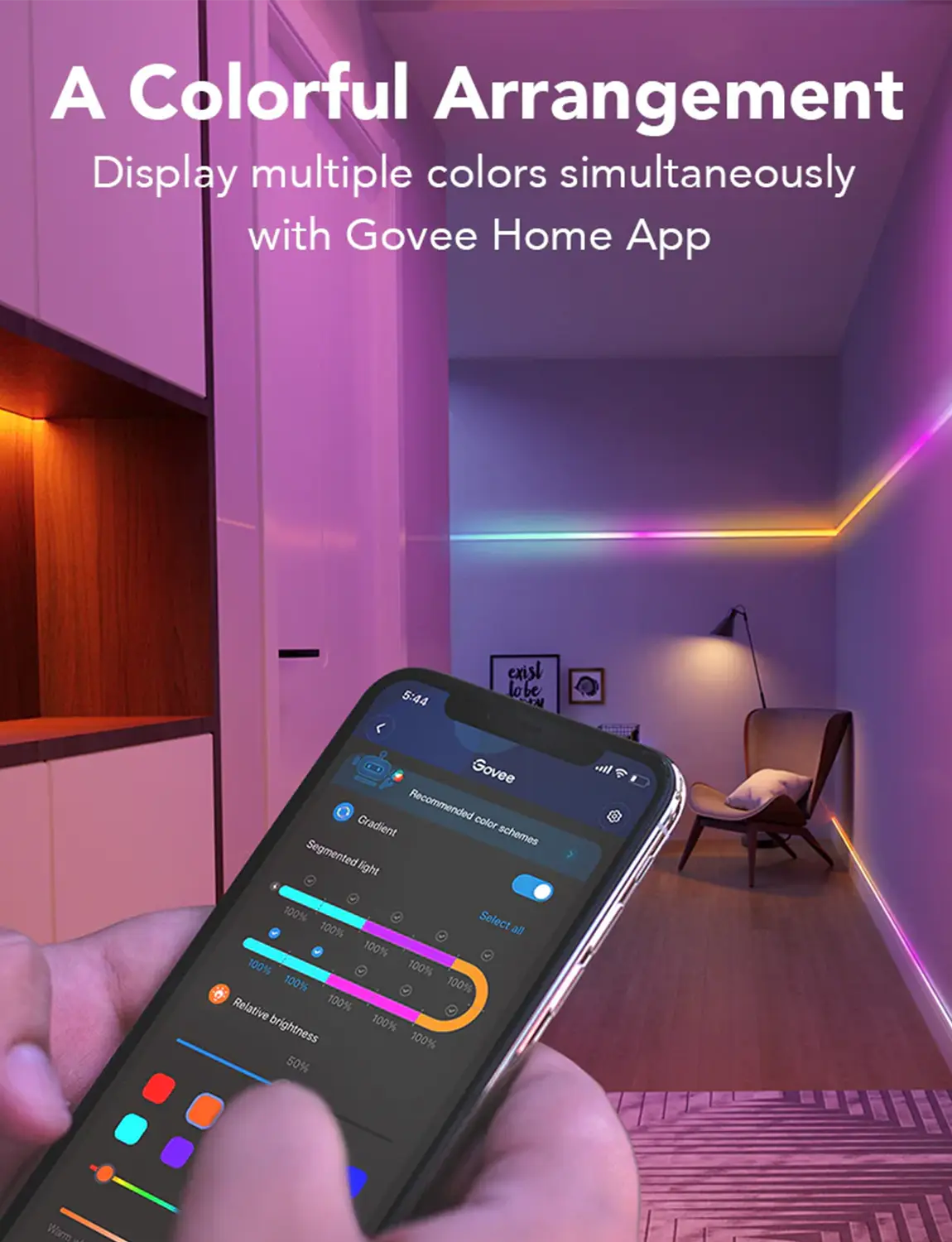 Govee H618C RGBIC Smart LED Strip Lights for Bedroom - 10M   for sale in Emirates from Games2all