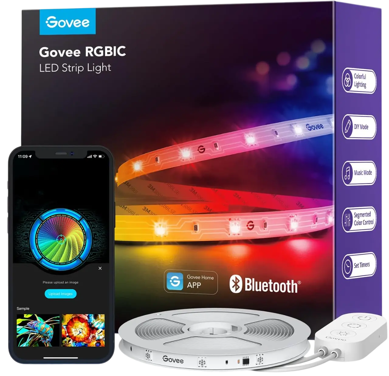 Govee H618C RGBIC Smart LED Strip Lights for Bedroom - 10M   for sale in Emirates from Games2all