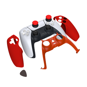 Dobe TP5-1529 Protective Cover for PS5 Controller - Red
