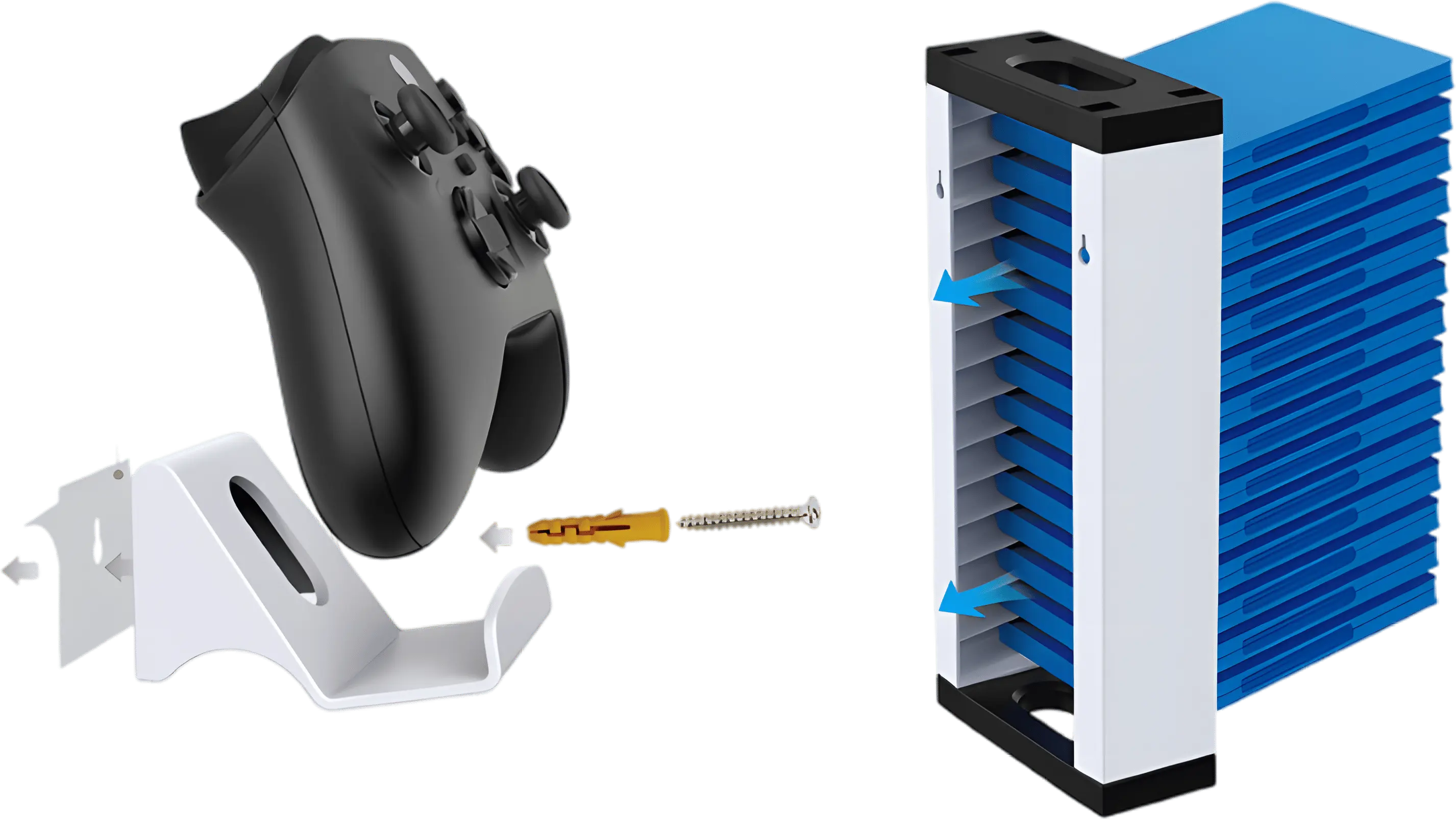 DOBE TP5-1543 Storage Stand For Controller & Disc Rack Wall Mount  for sale in Emirates from Games2all