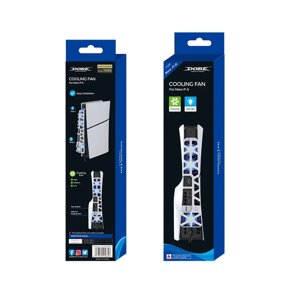 DOBE TP5-3538 Console Cooling Fan for PS5 Silm - Black  for sale in Emirates from Games2all