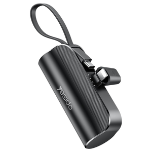 Yesido YP68 5000mAh 15W Ultra Mini Power Bank - Black
