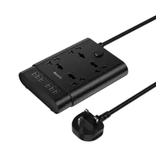 Yesido MC08 2 Meter 10 IN 1 Power Socket - Black