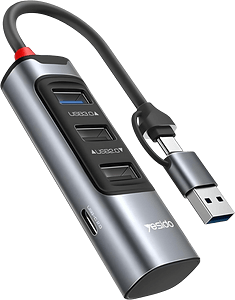 Yesido HB19 6 in 1 Hub Adapter USB Docking Station 