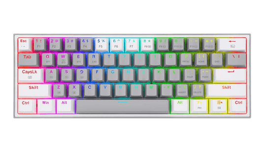 ريدراجون  K616 Fizz برو 60% أر جي بي كيبورد لاسلكية سويتش أحمر - أبيض \جراي