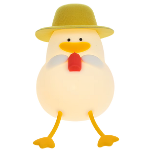 Cute & Fun Duck - Rechargeable Silicone Night Light & Lamp