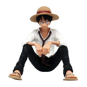 One Piece – Luffy Sitting - White Shirt - Figure