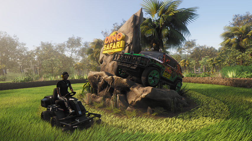Lawn Mowing Simulator - Dino Safari – صورة 5