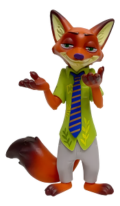 Zootopia - Nick Wilde Street Outfit (Shrug Pose) - Mini Figure