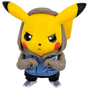 Pokemon - Pikachu Blue Hoodie Stance - Mini Figure