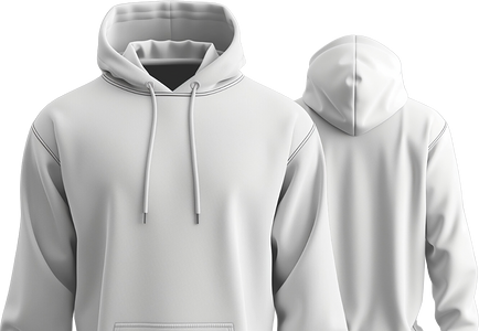 هودي - أبيض - ساده