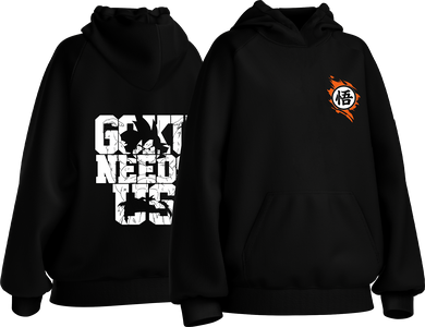 Goku Needs Us – Dragon Ball Kids Hoodie