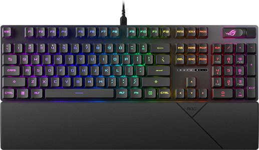 إيه سوس روج ستريكس سكوب 2 آر إكس كيبورد جيمينج ميكانيكال RGB سلكي بمفاتيح ضوئية سويتش أحمر – أسود