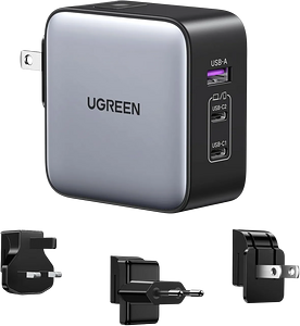 UGREEN X558 65W Fast Charger GaN 1-USB-A & 2-USB-C