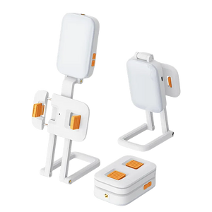 موكسوم إم إكس-إل بي 10 ستاند لايت RGB وحامل موبايل 2 في 1 - أبيض