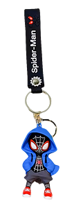Marvel Spider Man With Blue Hood - Keychain Medal	