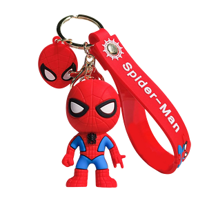 Marvel Spider-Man Red Suit with Wrist Strap - Keychain Medal	