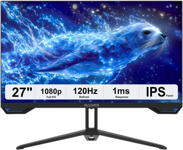 Sades SL-Sealion-27 SA- F01F27B FHD 120HZ Flat Gaming Monitor - Black