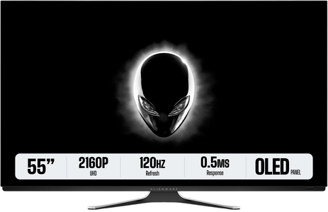 Alienware AW5520QF 4K OLED Gaming Monitor - 55 Inch 