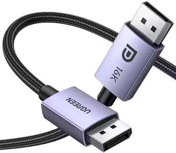يوجرين DP118 كابل DisplayPort 2.0 مجدول بدقة 16K – 1 متر