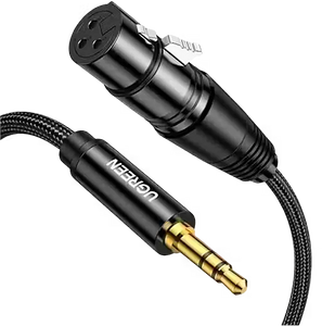 يوجرين AV182  كابل 3.5 مم ذكر إلى XLR أنثى – 2 متر