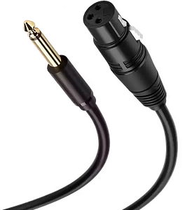 يوجرين AV131 كابل 6.35 مم ذكر إلى XLR أنثى – 5 متر