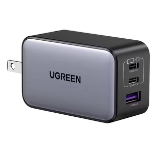 UGREEN CD244 65W Fast Charger 1-USB-A & 2-USB-C With USB-C Cable - Black