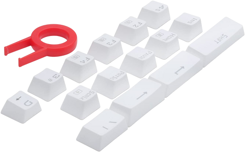 مفاتيح A101 بحقن مزدوج للكيبورد الميكانيكي من ريدراجون - أبيض