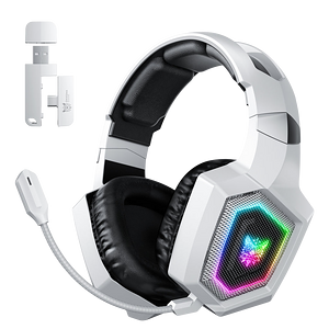 ONIKUMA GT806 RGB Tri-Mode Wireless Gaming Headset - White