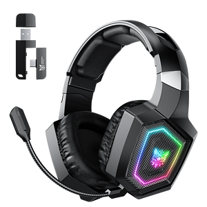 ONIKUMA GT806 RGB Tri-Mode Wireless Gaming Headset - Black