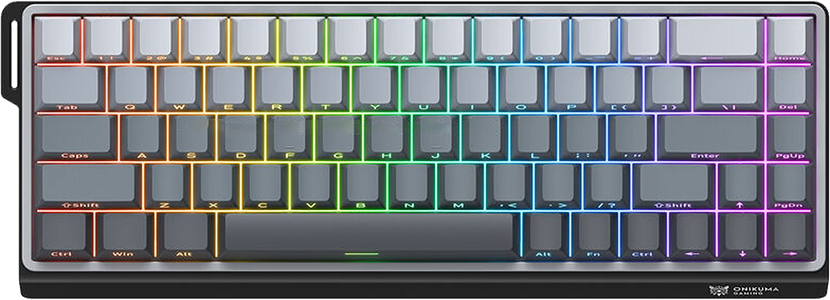 أونيكوما G69 كيبورد جيمينج سلكية مغناطيسية آر جي بي - أسود