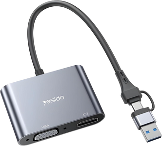 Yesido HM15 USB/TC to HDMI or VGA Laptop Screen Splitter